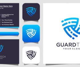 Guard tech logo and business card design