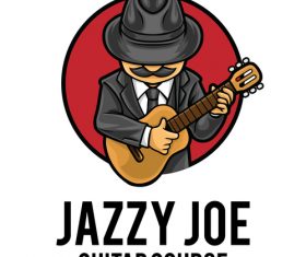 Guitar course icon vector