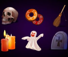 Halloween element vector