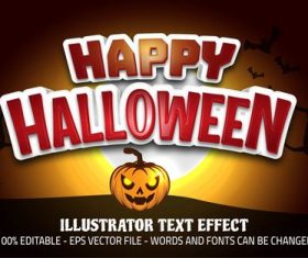 Holiday editable font effect text vector