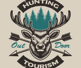 Hunting logo vector