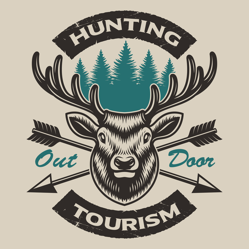 Hunting logo vector