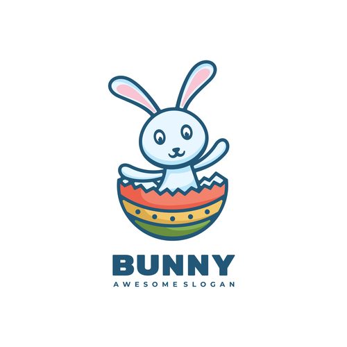 Icon rabbit vector