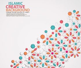 Islamic creative background vector