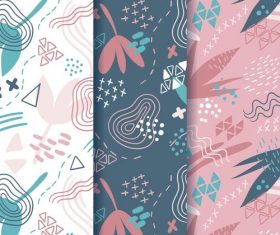 Leaf abstract seamless background vector