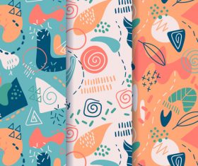 Leaves abstract seamless pattern vector