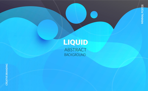 Liquid background abstract vector