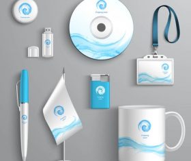 Logo business identity design vector