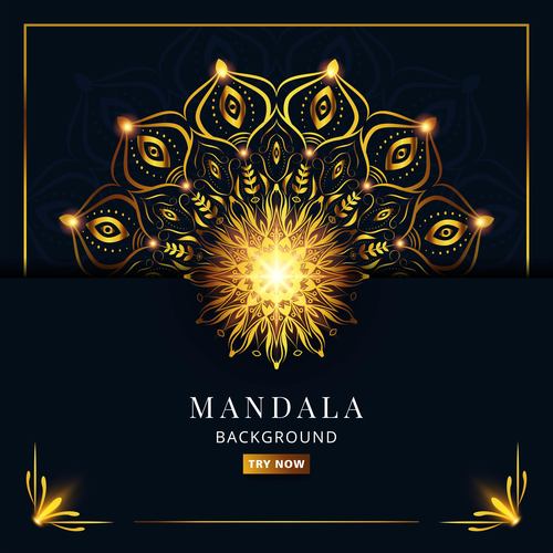 Mandala background vector