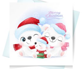 Merry Christmas Happy New Year vector