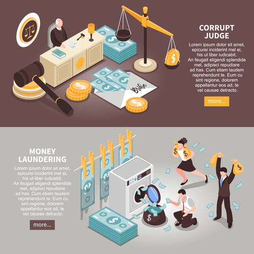 Money laundering abstract concept vector