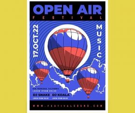 Music festival poster vector