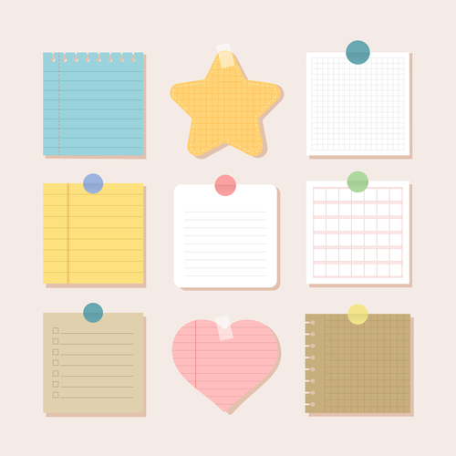 Cute note paper Vectors & Illustrations for Free Download