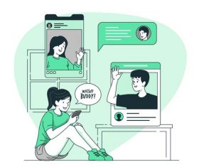 Online communication vector