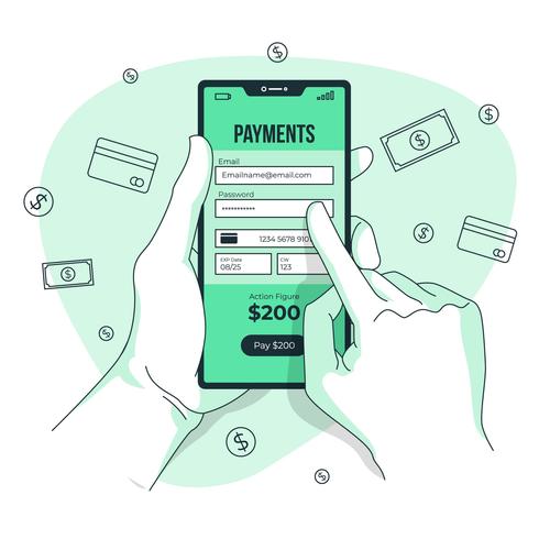 Online payment vector