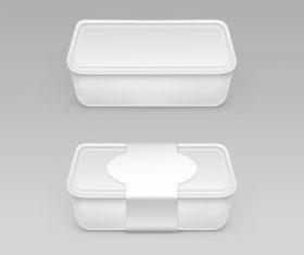 Packing lunch box vector