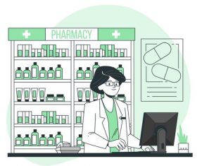 Pharmacist vector