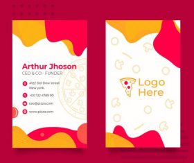 Pizza menu template vector