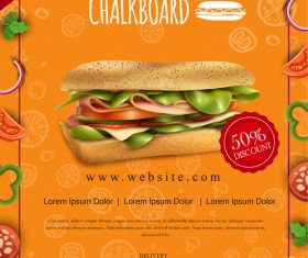 Restaurant Promotion Food Flyer Design vector