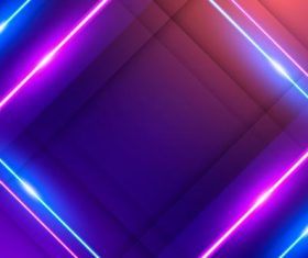 Rhombus neon background vector