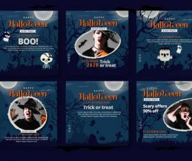 Scary offers christmas sale illustration vector