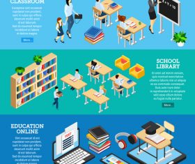 School classroom vector