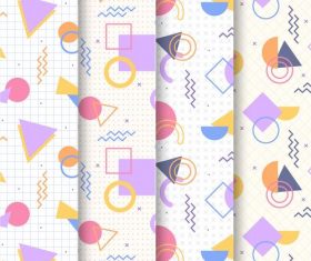 Seamless memphis background vector