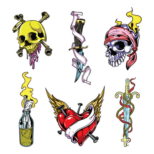 Pierce The Veil Skull Symbol Bring Me the Horizon, arm tattoo, logo,  flower, fictional Character png | Klipartz