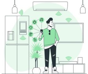 Smart home vector