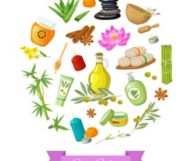 Spa product background vector