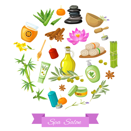 Spa product background vector