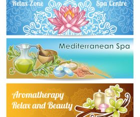 Spa salon banner vector