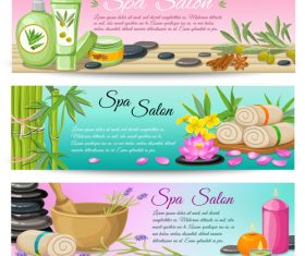 Spa salon vector composition