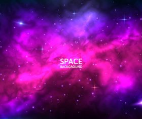 Space beautiful background vector