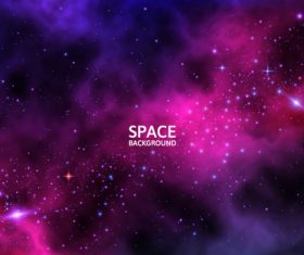Space sky background vector