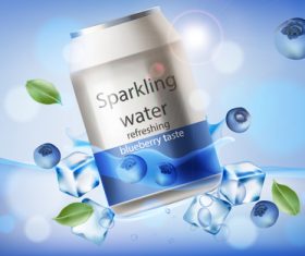 Sparkling water vector