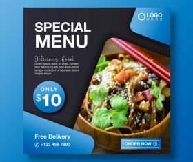 Special menu cover vector