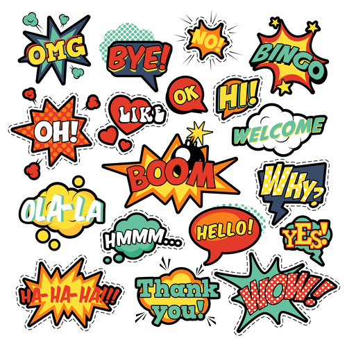 Speech comic pop art vector