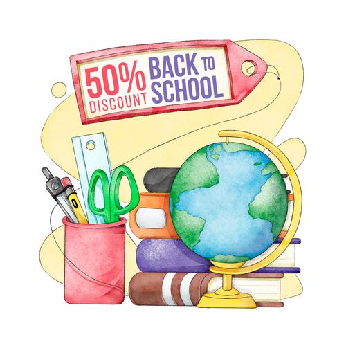Student stationery vector