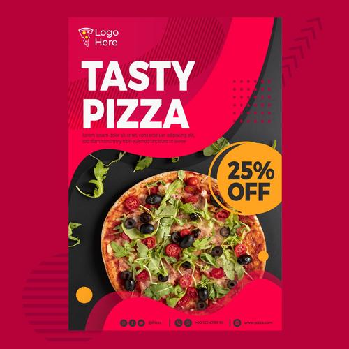 Tasty Pizza vector
