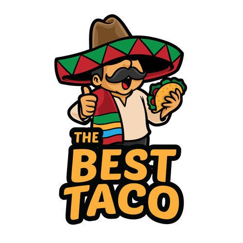 The best taco vector icon