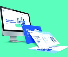 Top view flat design vector
