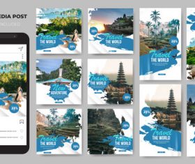 Travel promotion vector