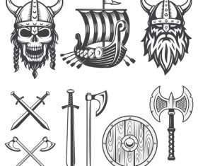 Pirates ship e-sports logo vector free download