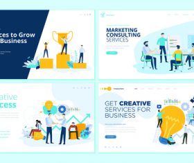 Website page isometric vector