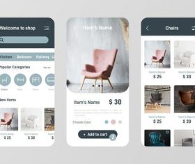 Welcome to shop smartphone app pack vector