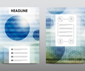 Abstract flyer design layout vector