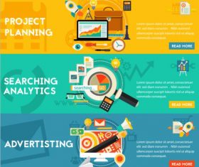 Advertising flat concept vector