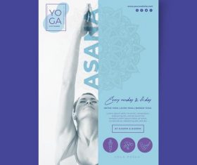 Asana Yoga Poster Vector
