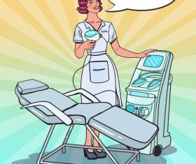 Beautician cartoon vector